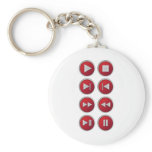 audio / video buttons keychains
