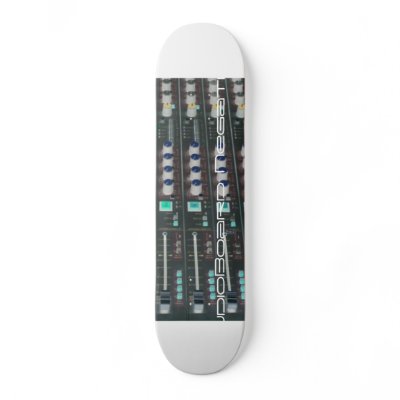 AudioBoard Negative II Skateboard Deck by nomsmedia