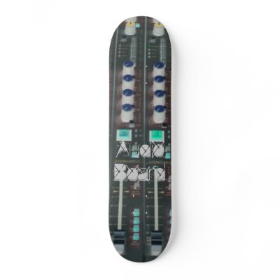 AudioBoard Negative Skate Board by nomsmedia
