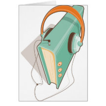 Audiobook Concept in retro style Cards
