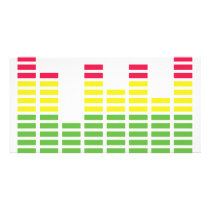 audiocontroller equalizer icon photo greeting card