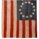 audiophiliacs.com ALL AMERICAN FLAG WAVER curtain Shower Curtain
