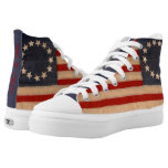 audiophiliacs.com ALL MARICAN FLAG WAVER high tops Printed Shoes