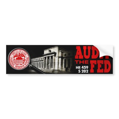 Audit the Fed Bumper Sticker by RonPaulStore