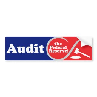 Audit the FED Bumper Sticker bumpersticker