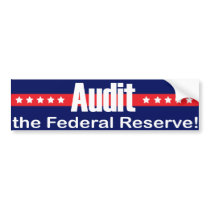 Audit the FED Bumper Sticker bumper stickers