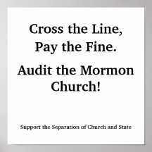 Audit the Mormon Church Posters