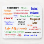 AUDITING SWEAR WORDS mousepad (mulitcolour)