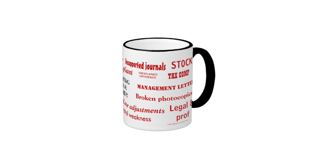 Auditing Swear Words Rude Auditor Expletives Ringer Mug Zazzle 