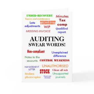 Auditing Swear Words! Thank You card