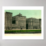 Auditorium, Chicago, Illinois Vintage Poster