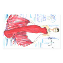 Audrey Awesomeness Rectangle Stickers