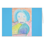 Audrey, Chalk Drawing, Art Card