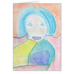 Audrey, Chalk Drawing, Art Card