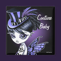 "Audrey" Gothic Victorian Couture Fairy Magnet magnets