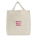 Audrey's Bag of Goodies Tote Bag embroidered bags by OurSouthernCharm Audrey's Bag of Goodies Tote Bag embroidered bags