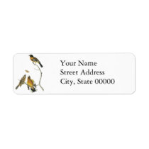 Audubon Black-headed Grosbeak Return Address Label