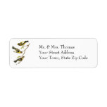 Audubon Evening Grosbeak Custom Return Address Label