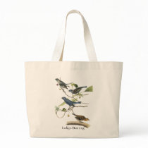 Audubon Indigo Bunting Print Canvas Bag