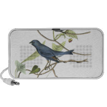 Audubon Indigo Bunting Print Travel Speakers