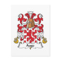 Auge Family Crest postcards