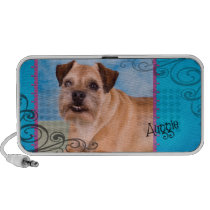 Auggie the Border Terrier Portable Speaker speakers