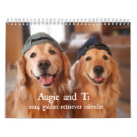 Augie and Ti 2014 Golden Retriever Calendar