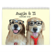 Augie & Ti Golden Retriever Calendar 2012
