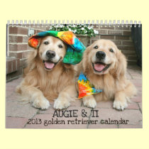 Augie & Ti Golden Retriever Calendar 2013 calendars