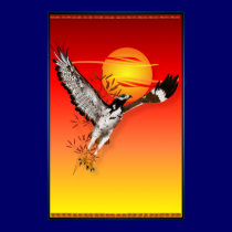Augur meeting the morning sun. large poster posters