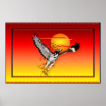 Augur meeting the morning sun. small poster