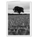 august 028, You remind me of a tree... cards