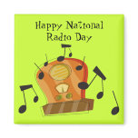 August 20th, National Radio Day Magnet