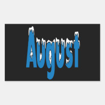 August 3 rectangle stickers