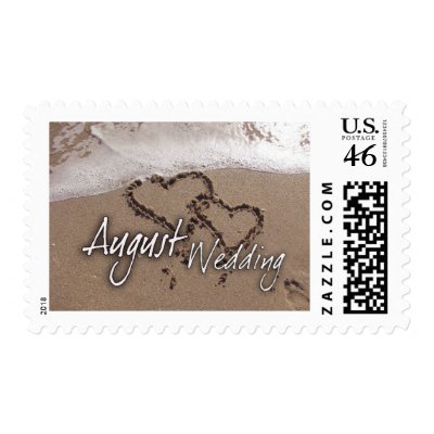 August Beach Destination Wedding - Customized Stamps