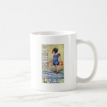 August Birthday Girl at the Beach Mugs
