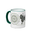 August Birthstone Butterfly Mug
