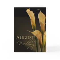August Calla Lily Greeting Card