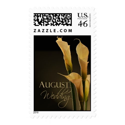 August Calla Lily Wedding Flowers stamp