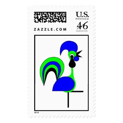 August Green dancing Gass-Ballet Stamp by lonvig
