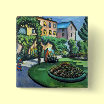 August Macke - A Garden buttons