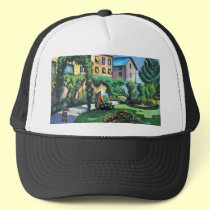 August Macke - A Garden hats