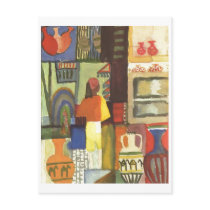August Macke - Dealer with Jugs 1914 Jug Vendor Postcards
