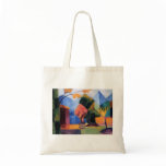 August Macke - Garden at Thuner Lake 1913 oil Canvas Bag