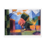 August Macke - Garden at Thuner Lake 1913 oil Postcards