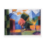 August Macke - Garden at Thuner Lake 1913 oil Postcards