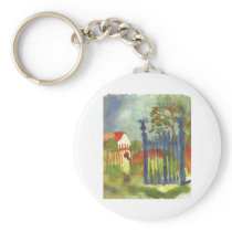August Macke - Garden Gate 1914 Gartentor Key Chains