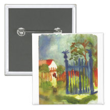 August Macke - Garden Gate 1914 Gartentor Pin
