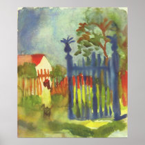 August Macke - Garden Gate 1914 Gartentor Print