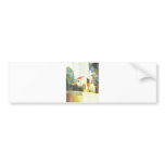 August Macke - Helles Haus 1914 Bright House Bumper Sticker